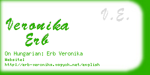 veronika erb business card